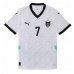 Camisa de Futebol Áustria Marko Arnautovic #7 Equipamento Secundário Mulheres Europeu 2024 Manga Curta